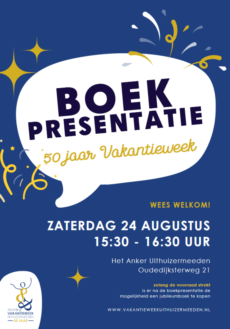 Flyer boekpresentatie