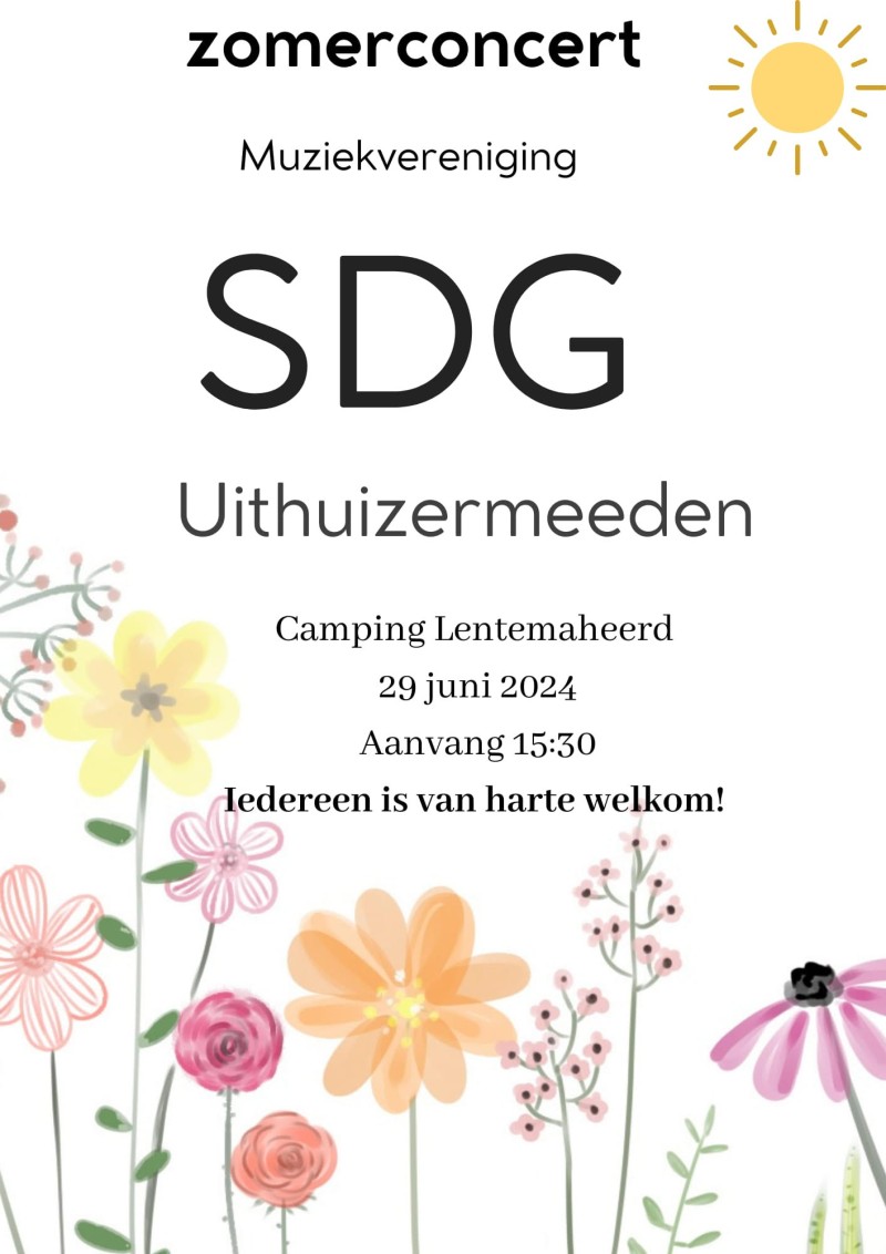 Uploads poster Zomerconcert SDG