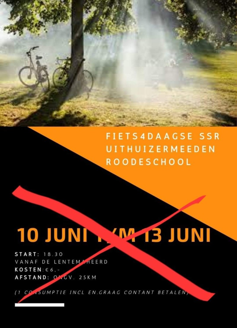 fiets4daagse afgelast