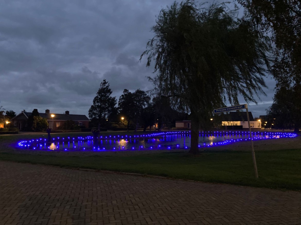 De  nieuwe verlichting die slechts 2 dagen kon branden. 