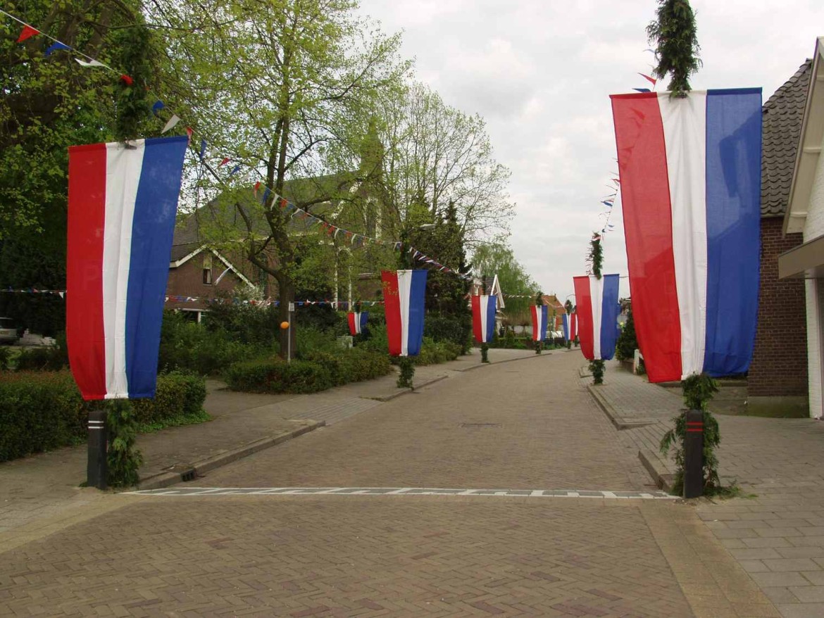 Voorbeeld versierde straat 